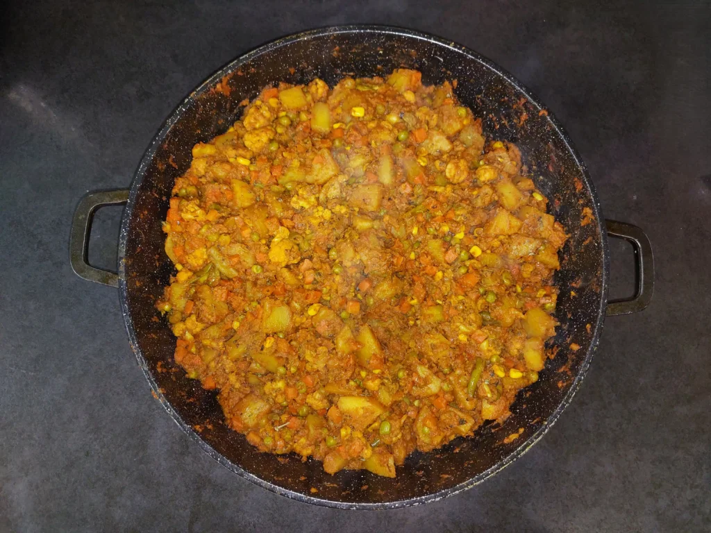 Mixed sabzi is ready