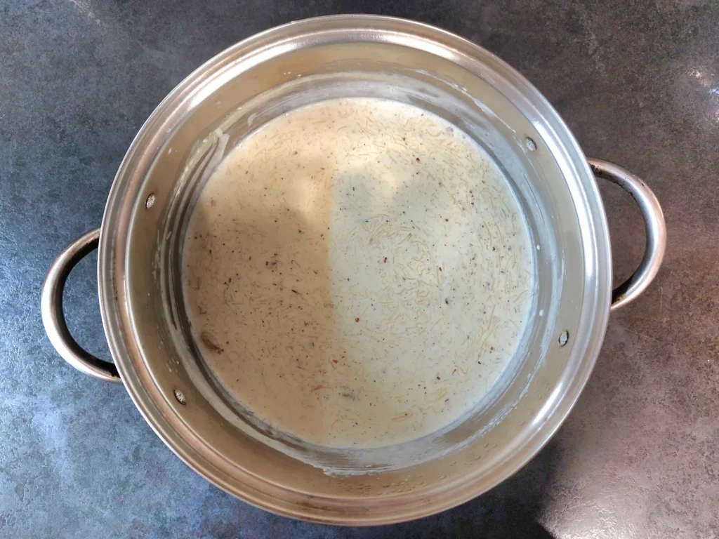 Seviyan (vermicelli pudding) is ready